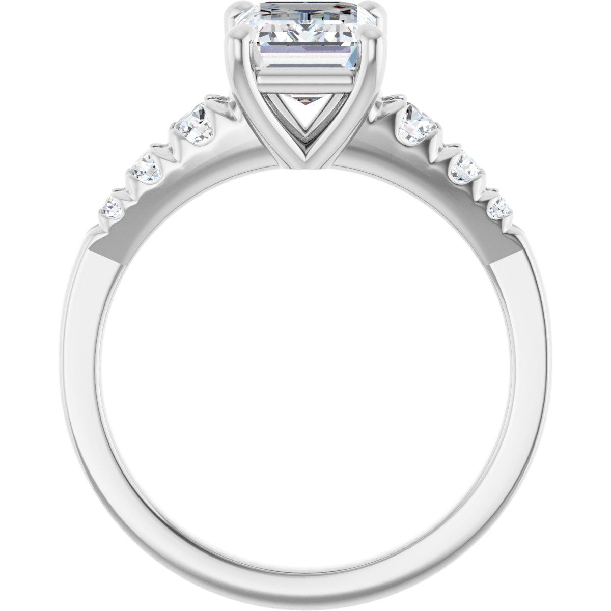 Accented Engagement Ring 126095