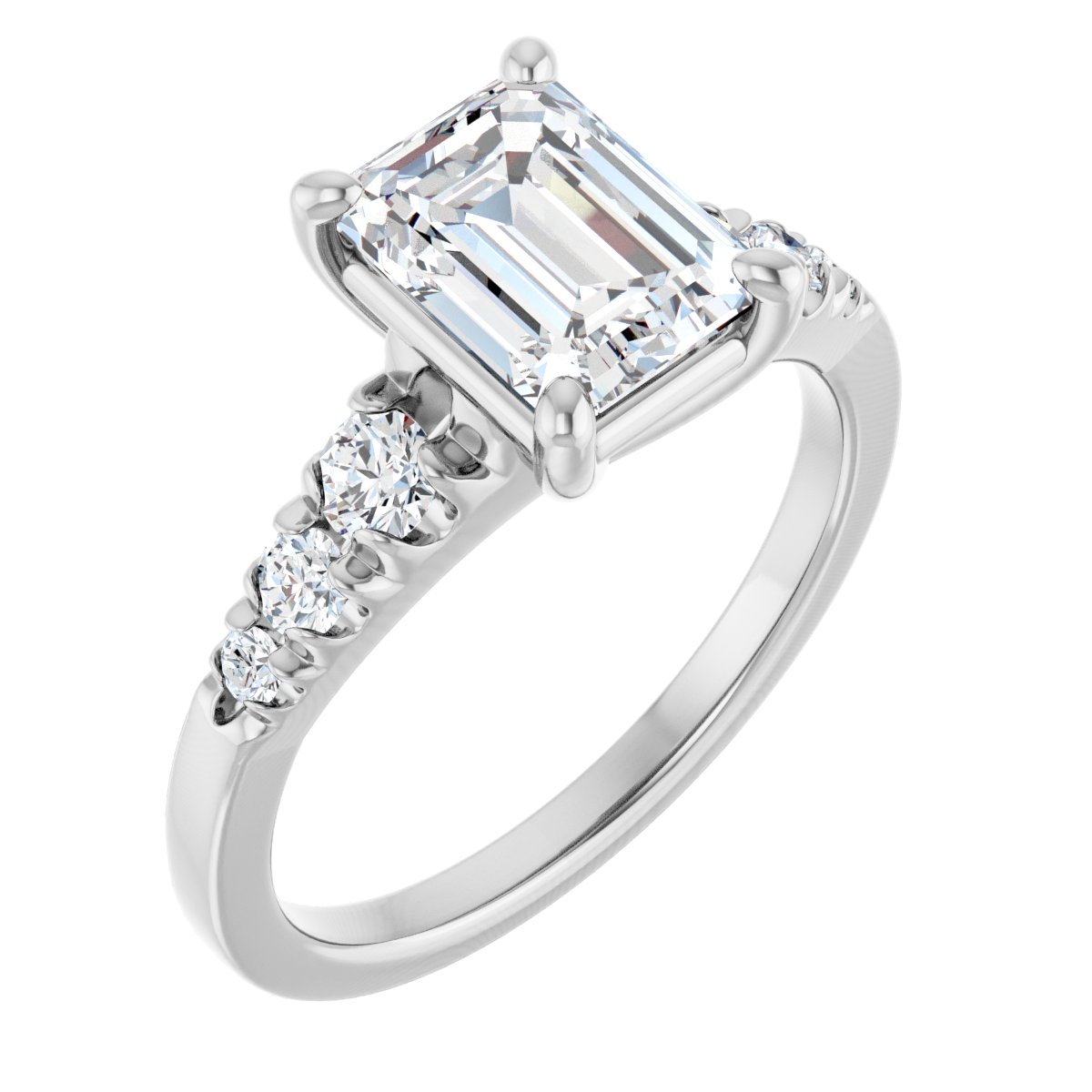 Accented Engagement Ring 126095