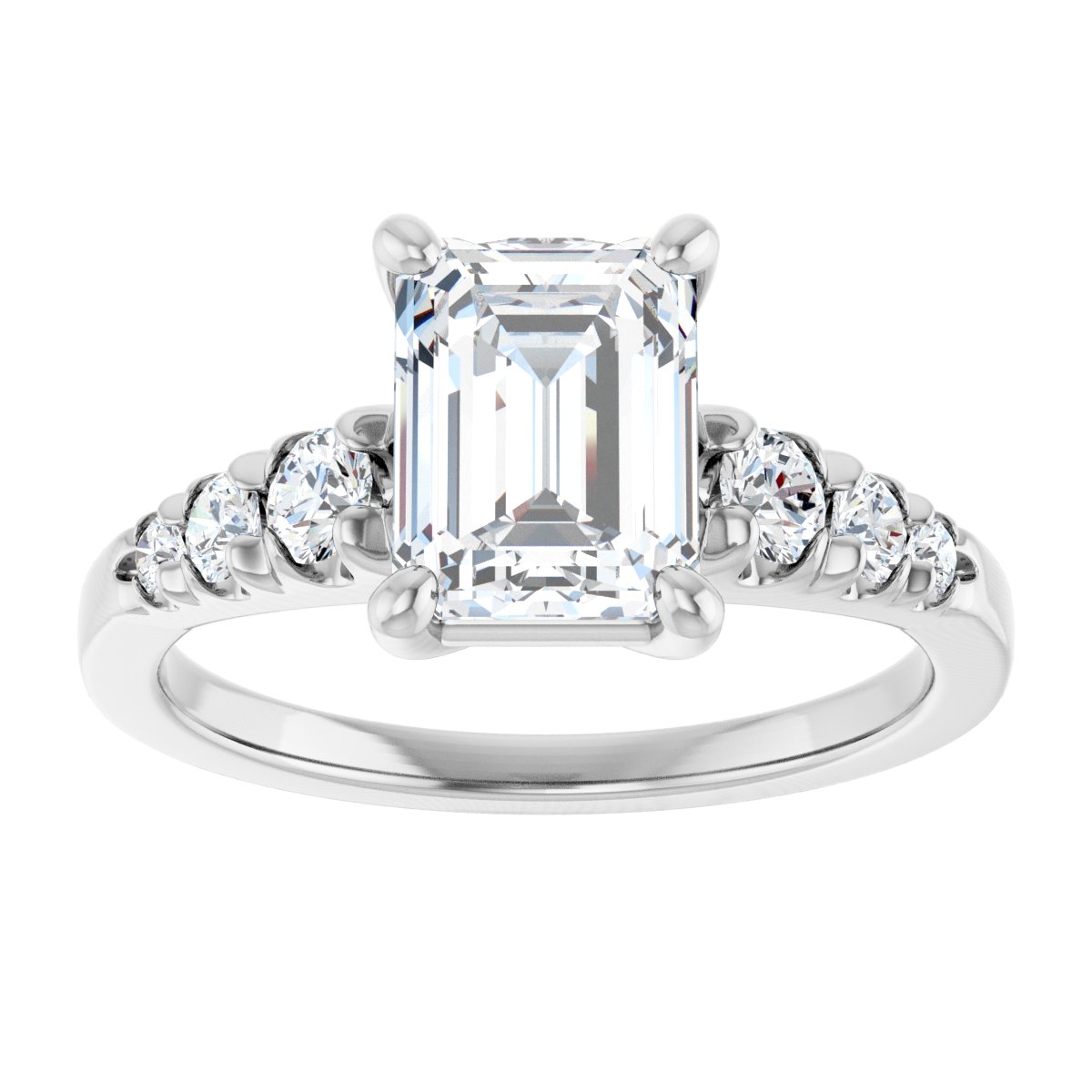 Accented Engagement Ring 126095