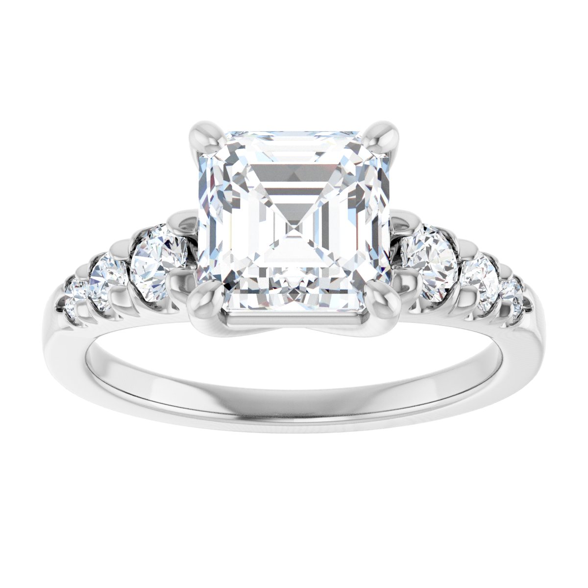 Accented Engagement Ring 126095