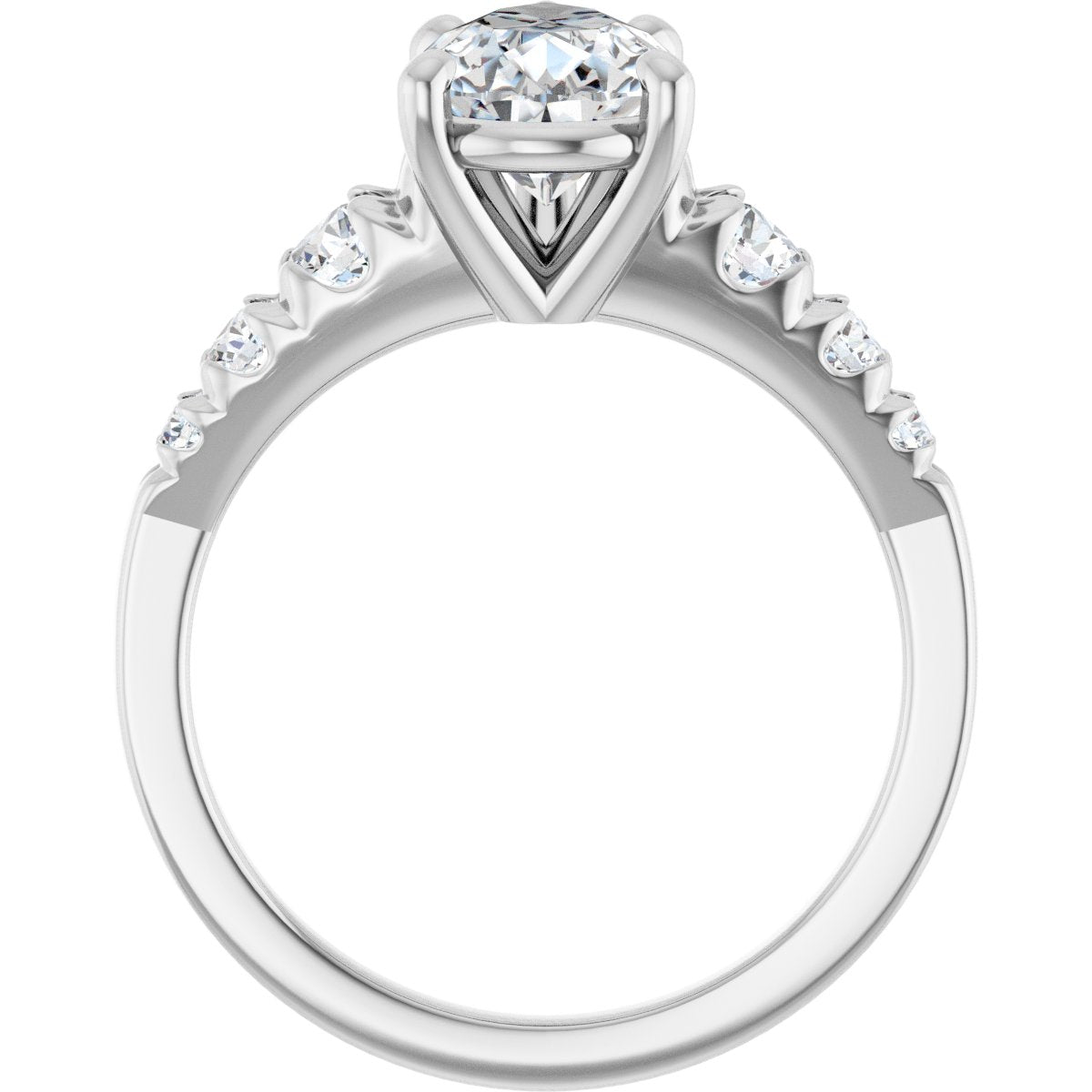 Accented Engagement Ring 126095