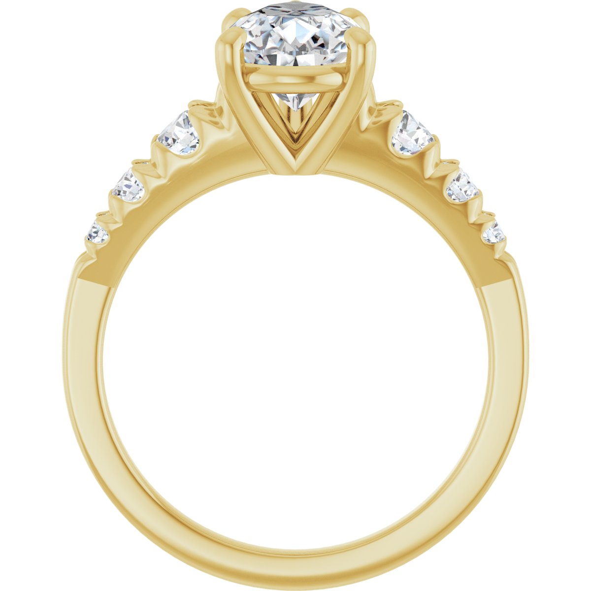 Accented Engagement Ring 126095