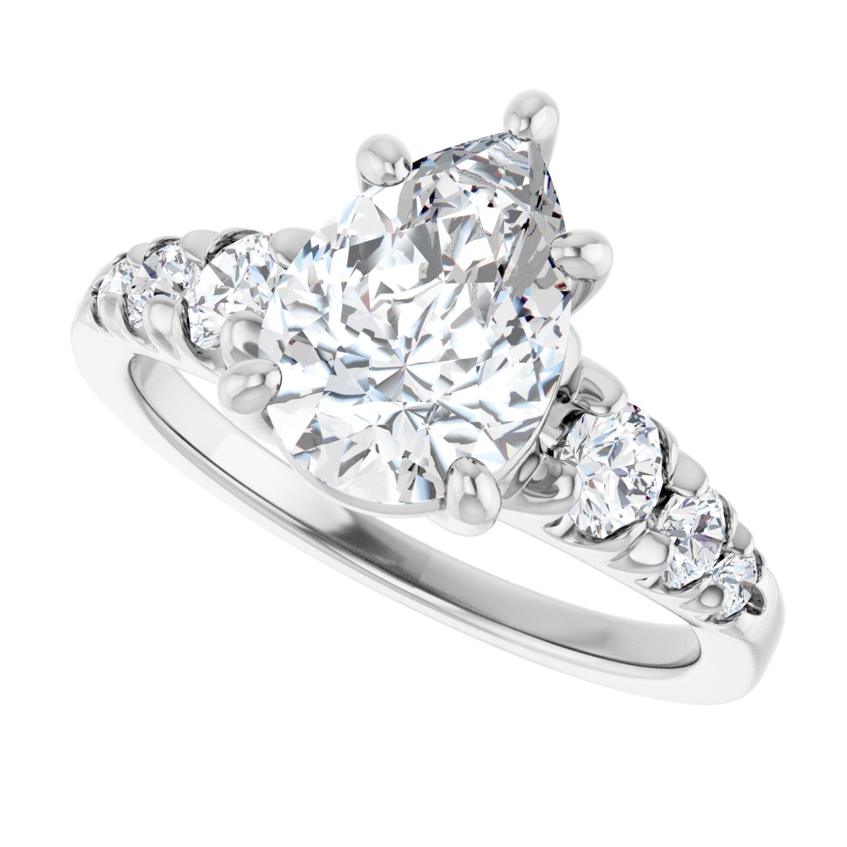 Accented Engagement Ring 126095