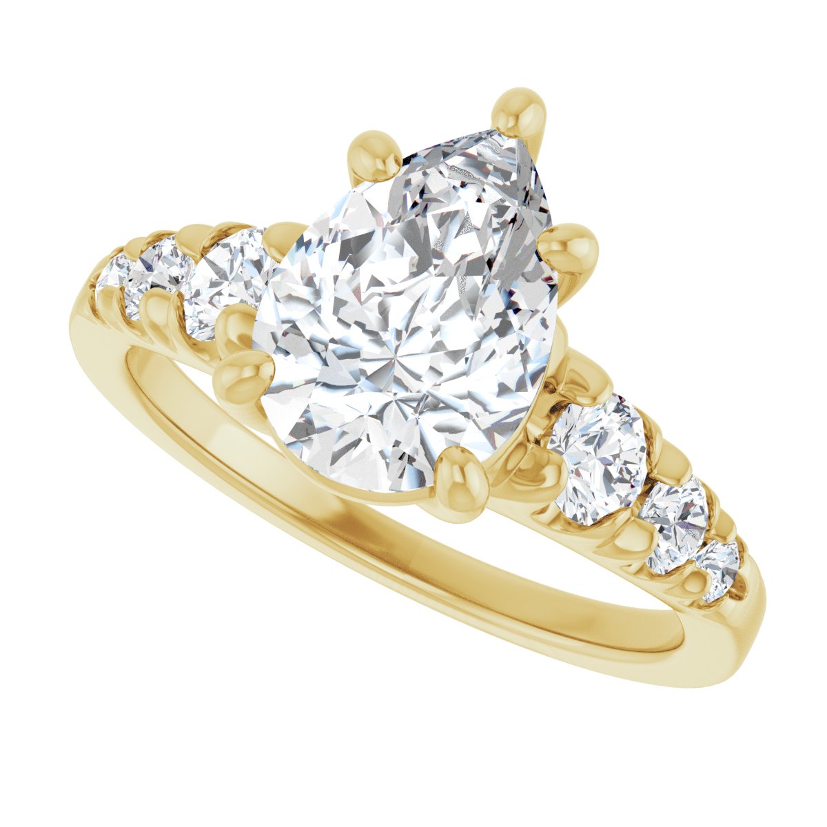 Accented Engagement Ring 126095