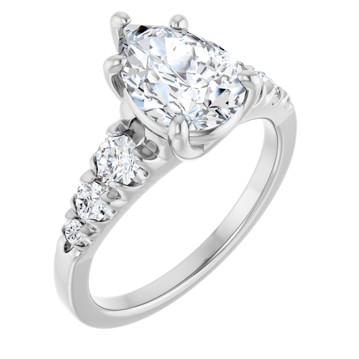 Accented Engagement Ring 126095