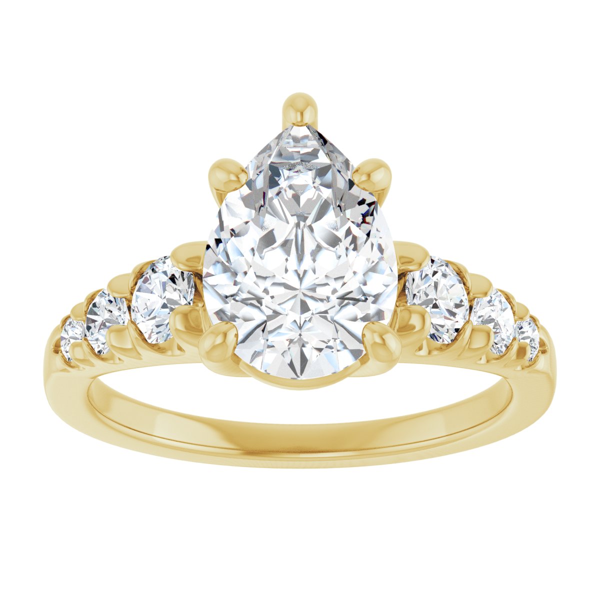 Accented Engagement Ring 126095