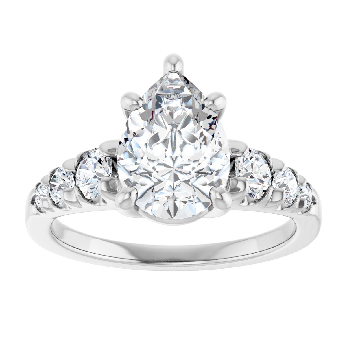 Accented Engagement Ring 126095