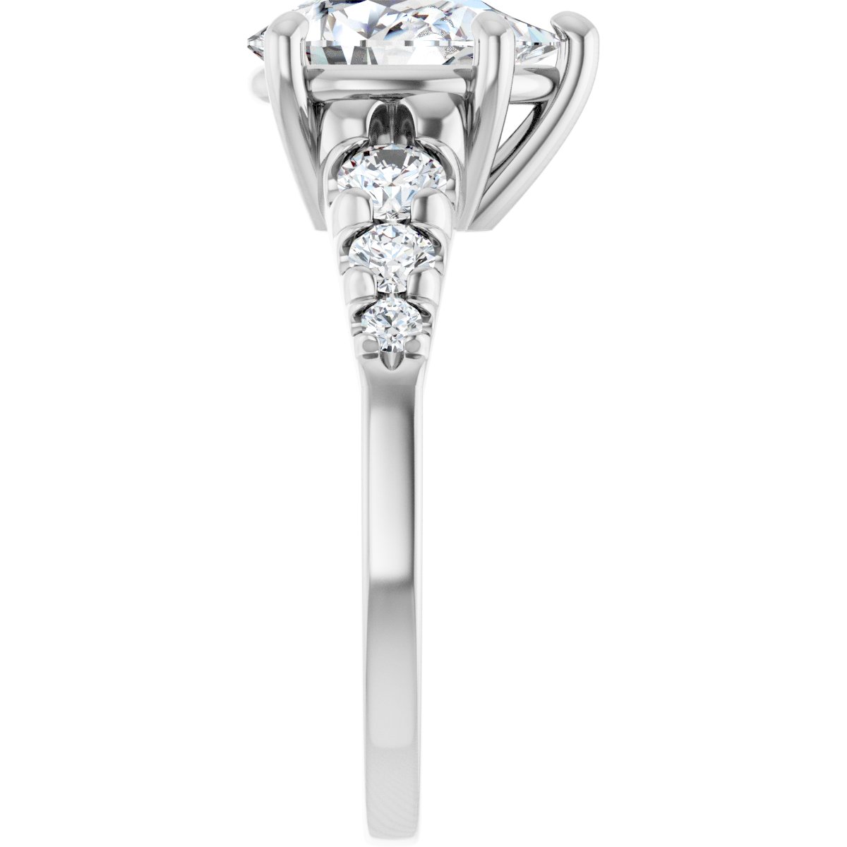 Accented Engagement Ring 126095