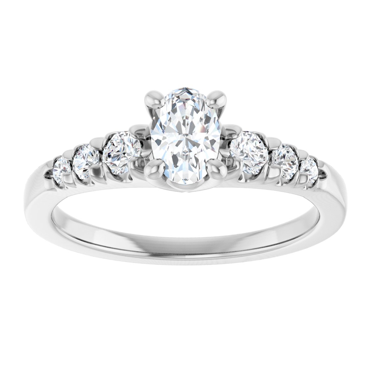 Accented Engagement Ring 126095