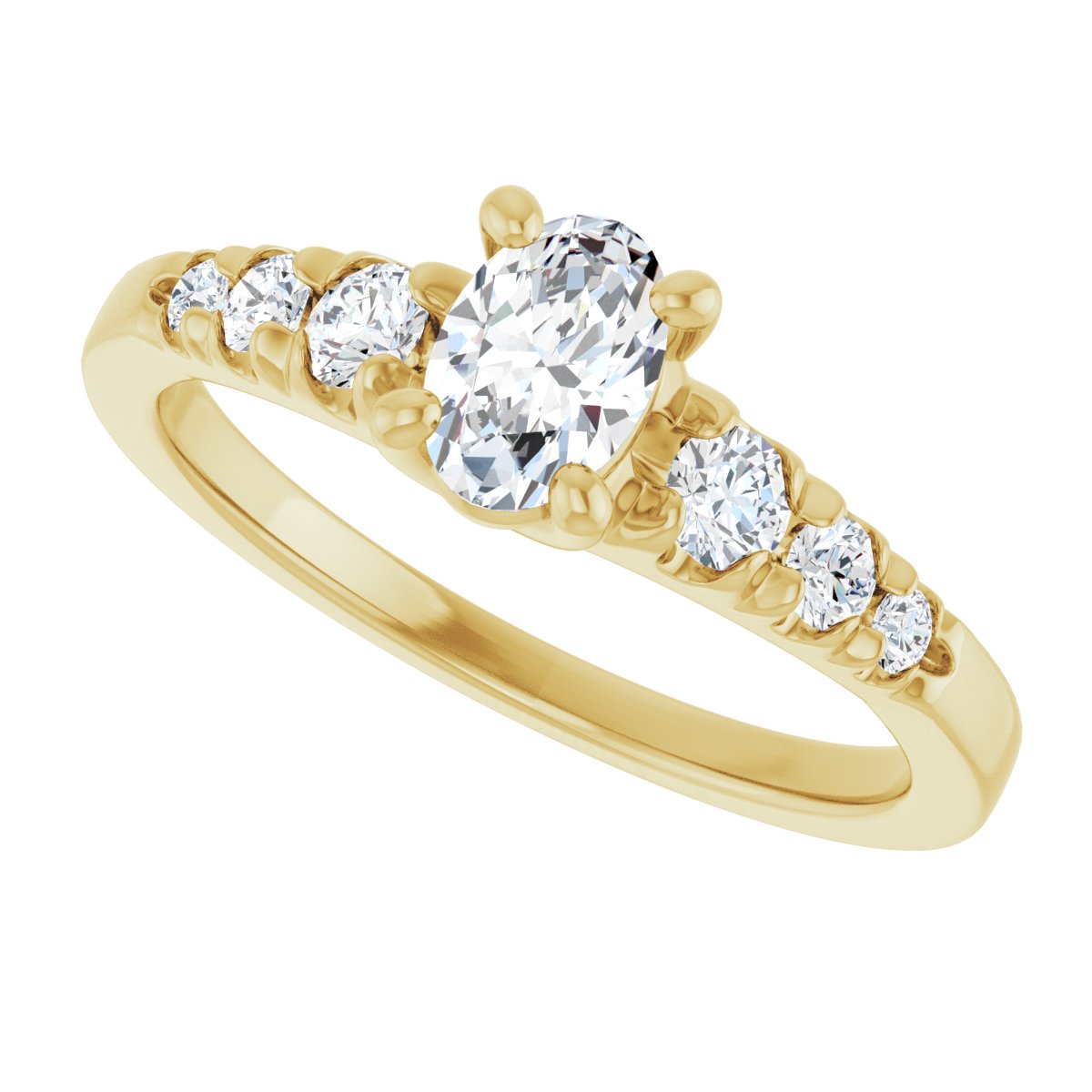 Accented Engagement Ring 126095