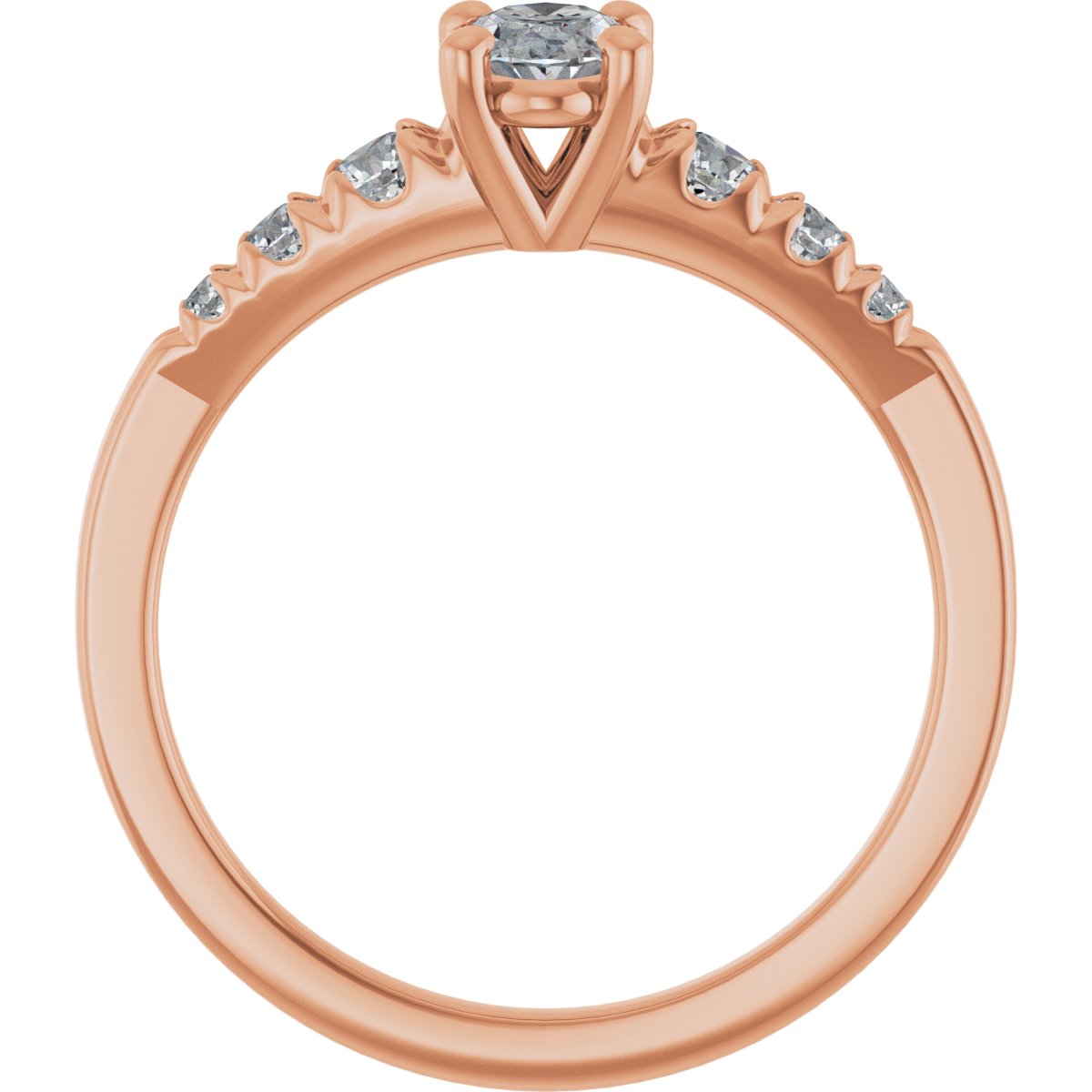 Accented Engagement Ring 126095