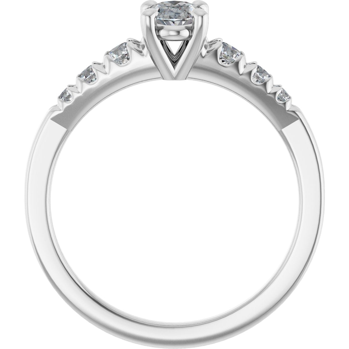 Accented Engagement Ring 126095