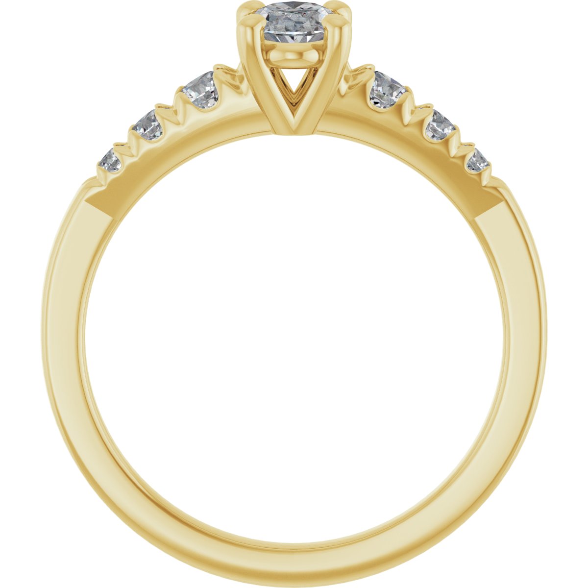 Accented Engagement Ring 126095