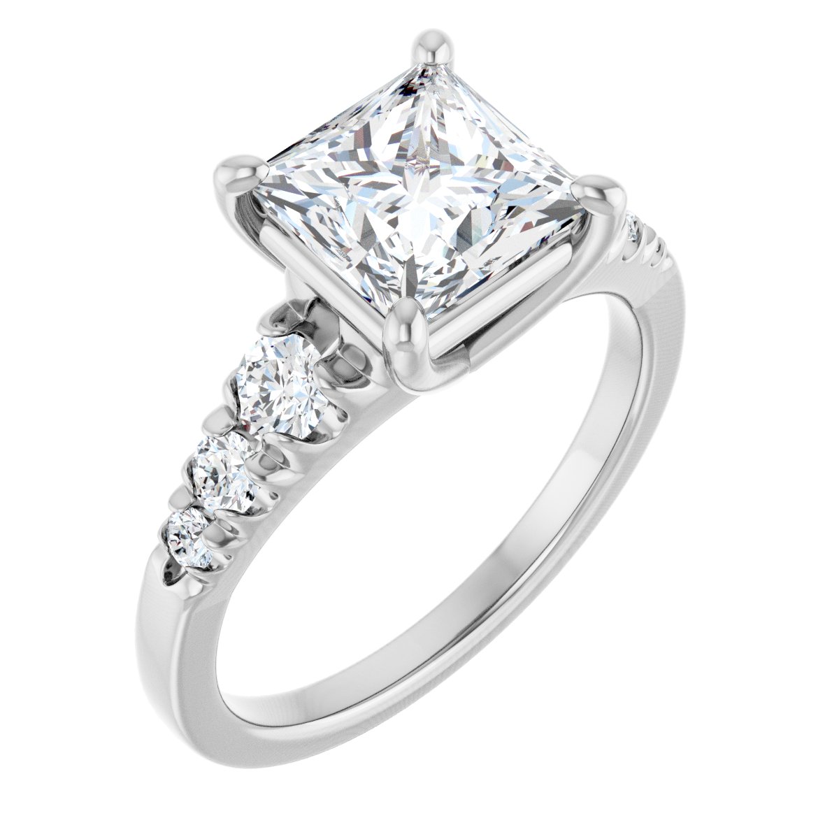 Accented Engagement Ring 126095