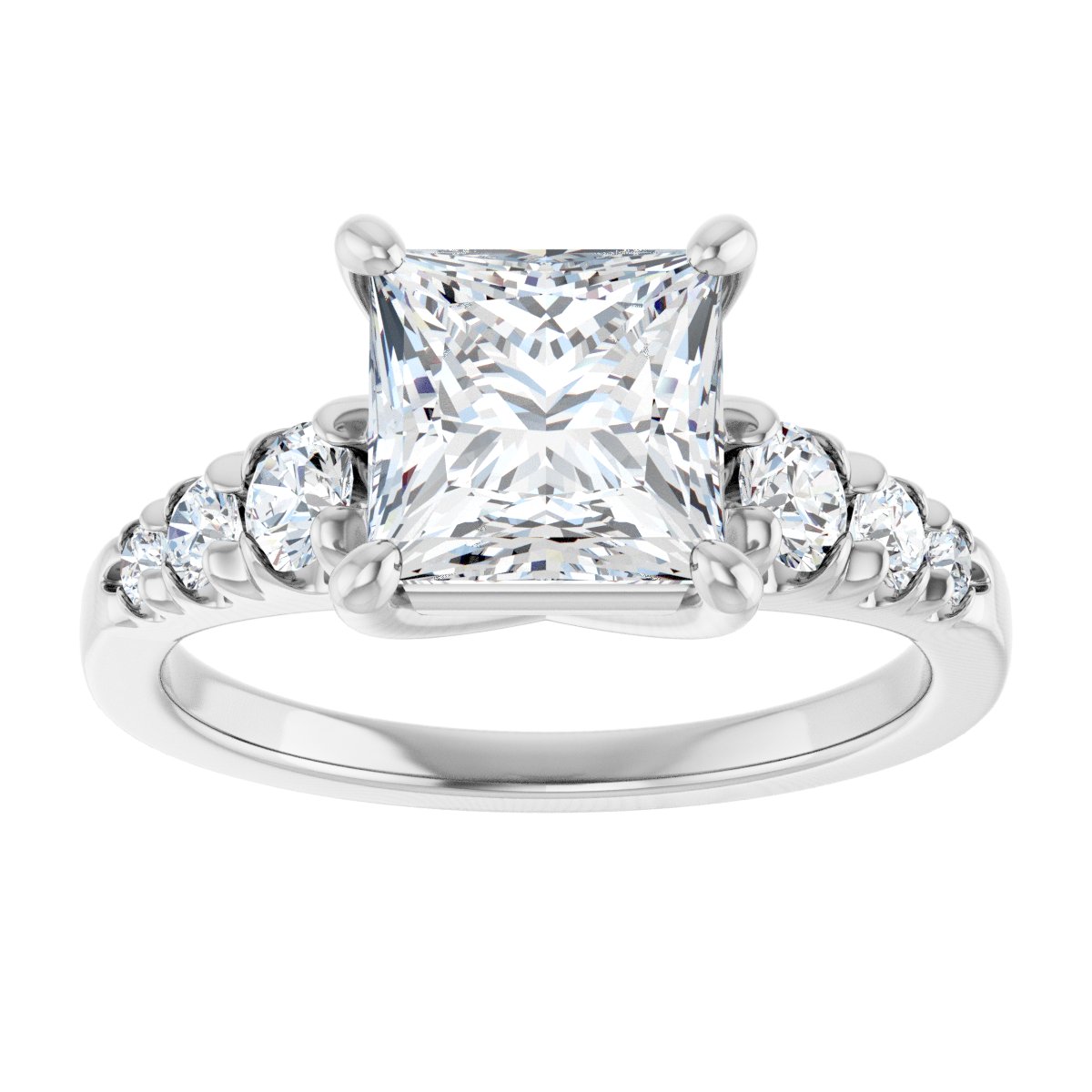 Accented Engagement Ring 126095