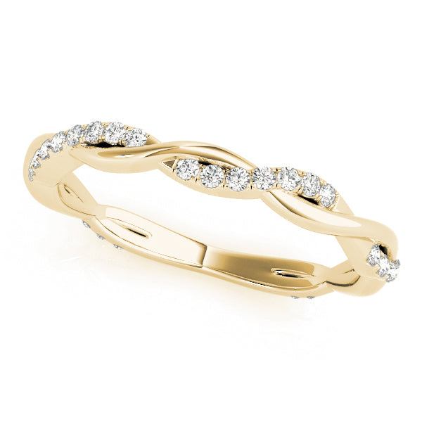 Twisted Eternity Diamond Wedding Band