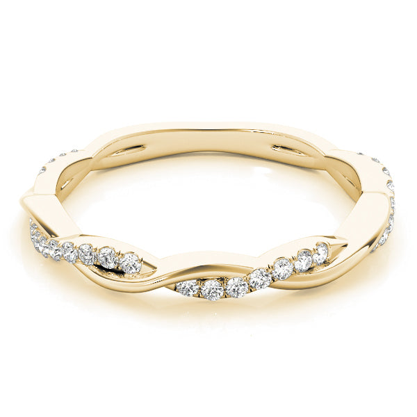 Twisted Eternity Diamond Wedding Band