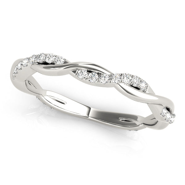 Twisted Eternity Diamond Wedding Band