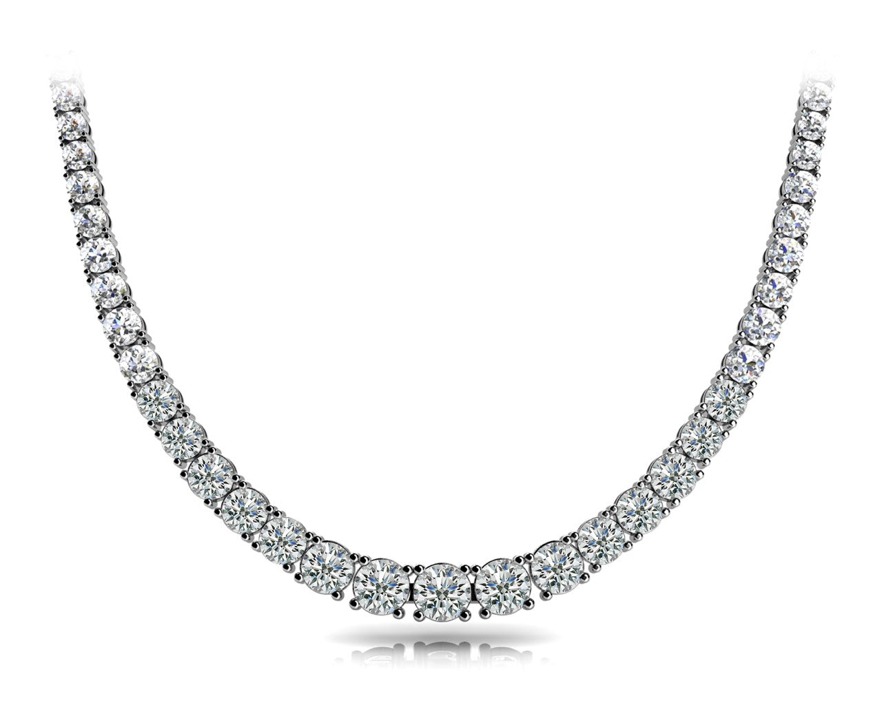 Classic Diamond Tennis Necklace