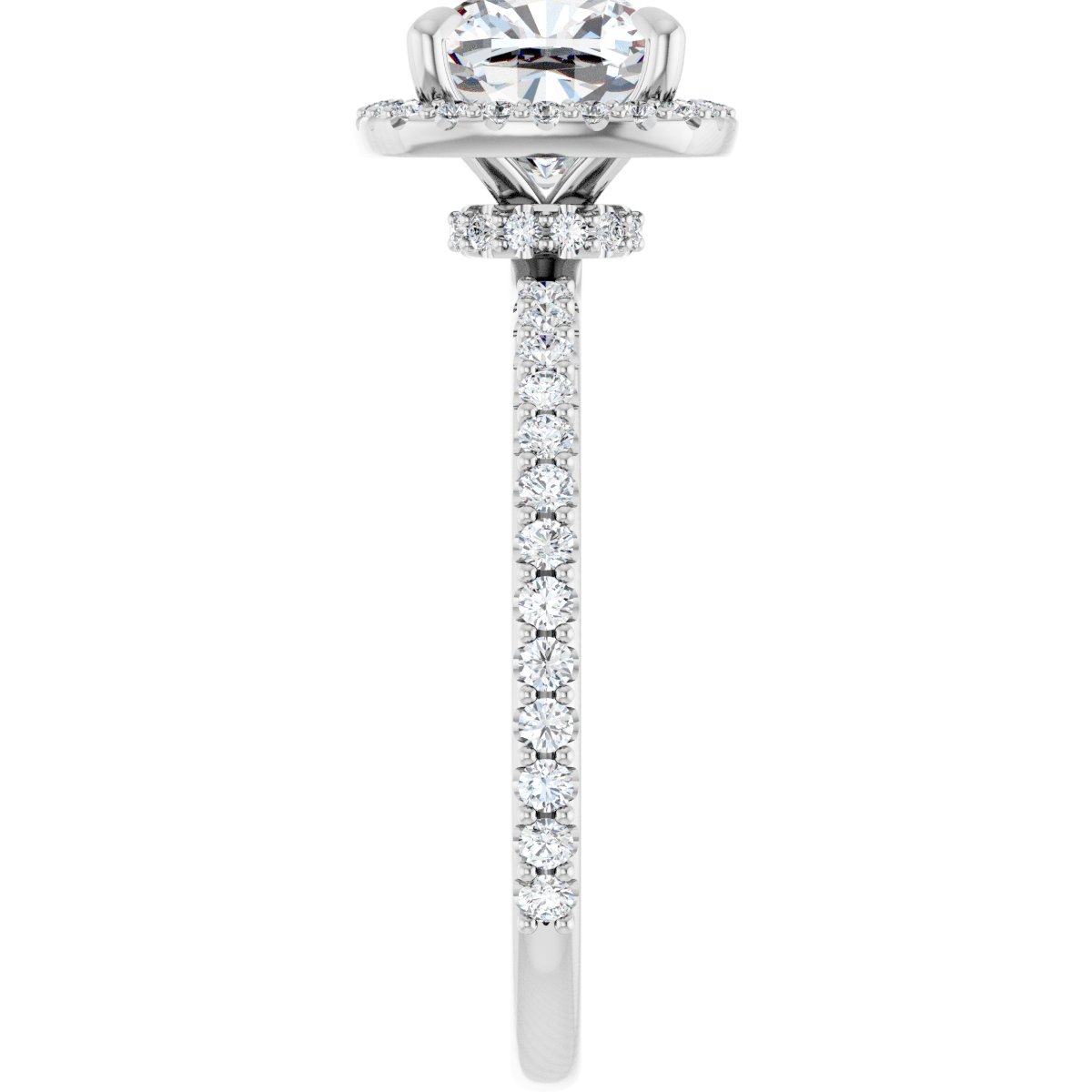 Halo-Style Engagement Ring 123310