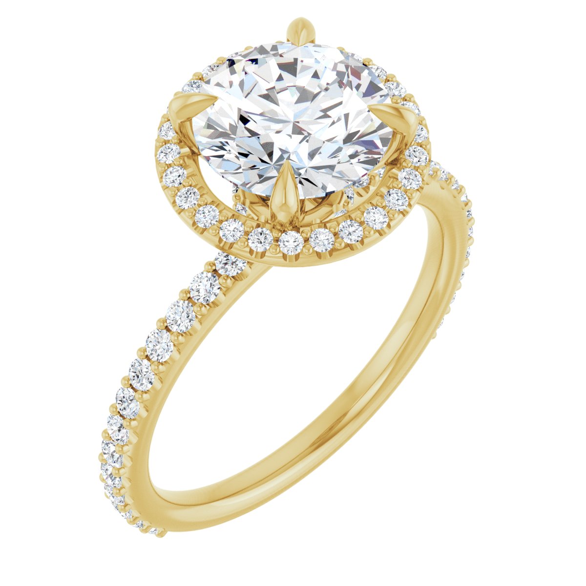 Halo-Style Engagement Ring 123310