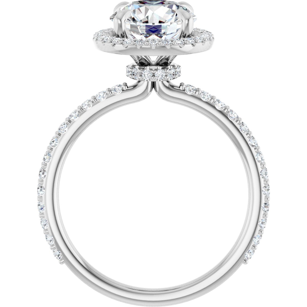 Halo-Style Engagement Ring 123310