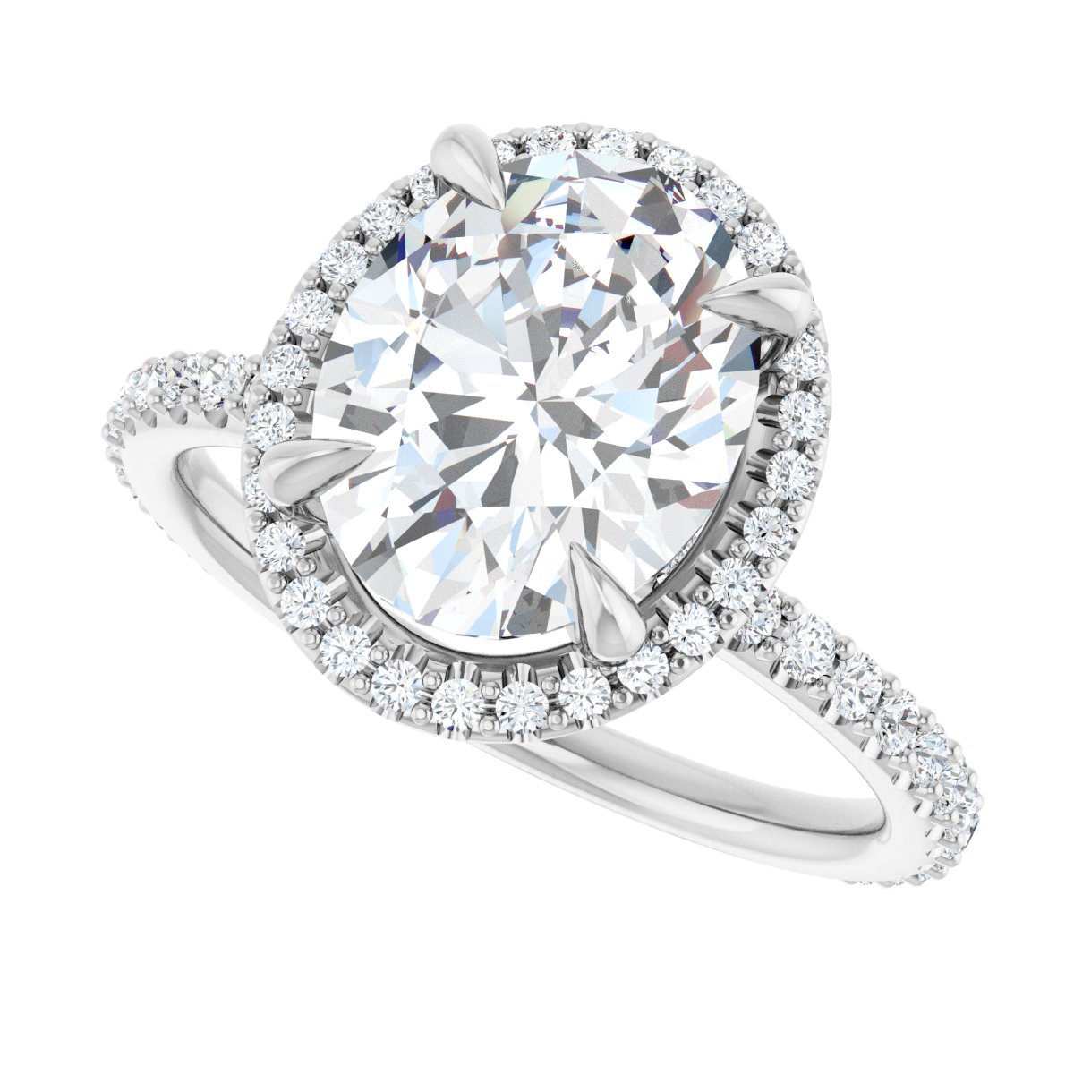 Halo-Style Engagement Ring 123310