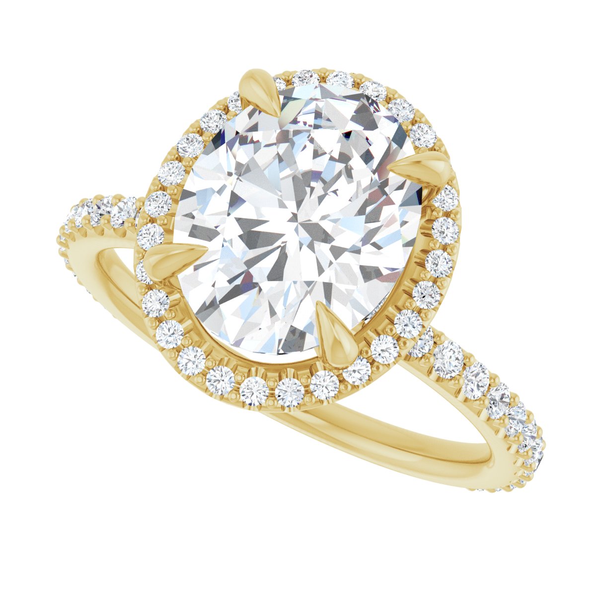 Halo-Style Engagement Ring 123310