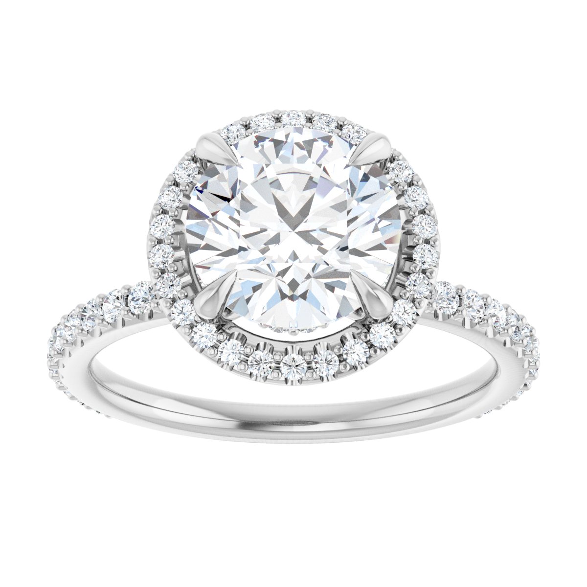 Halo-Style Engagement Ring 123310