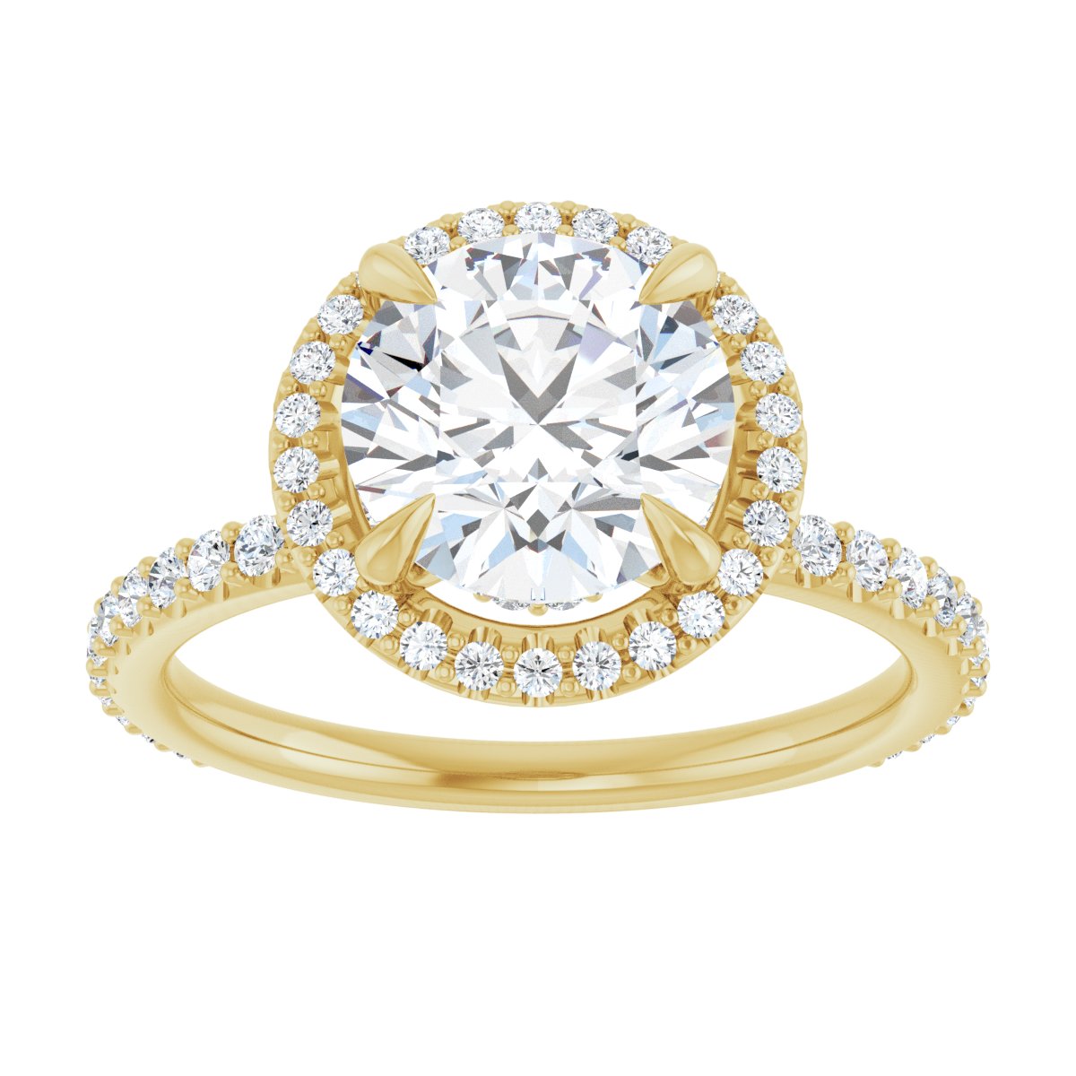 Halo-Style Engagement Ring 123310