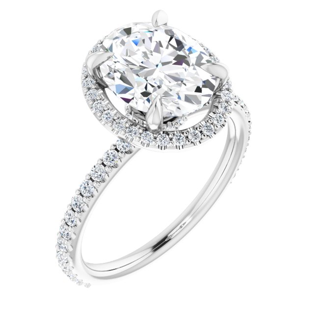 Halo-Style Engagement Ring 123310