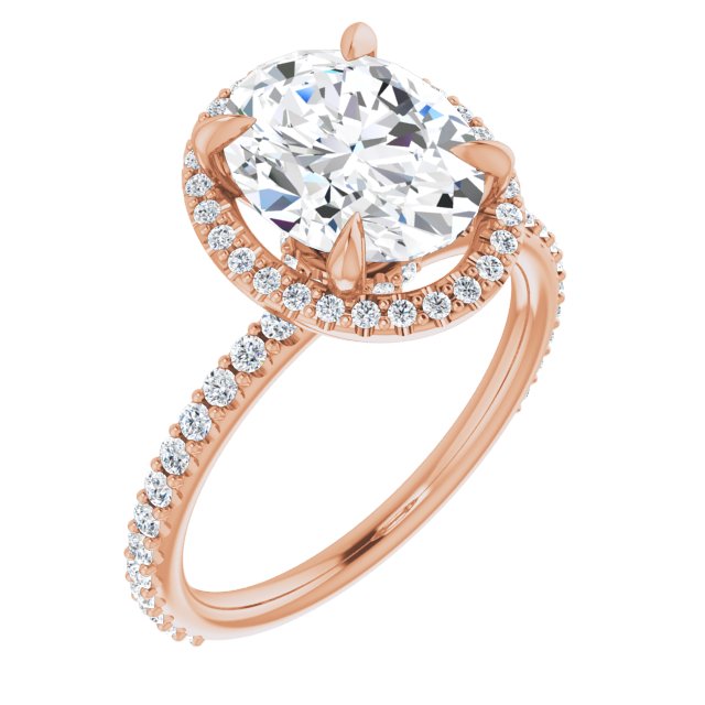 Halo-Style Engagement Ring 123310