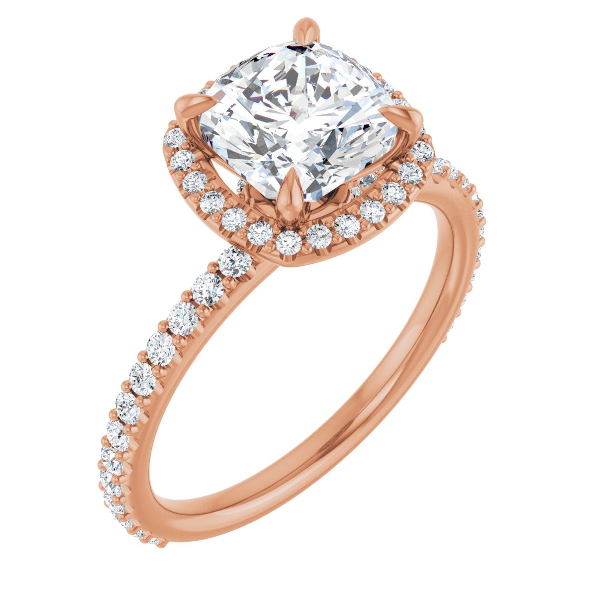 Halo-Style Engagement Ring 123310