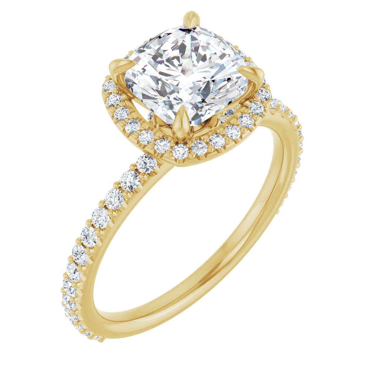 Halo-Style Engagement Ring 123310