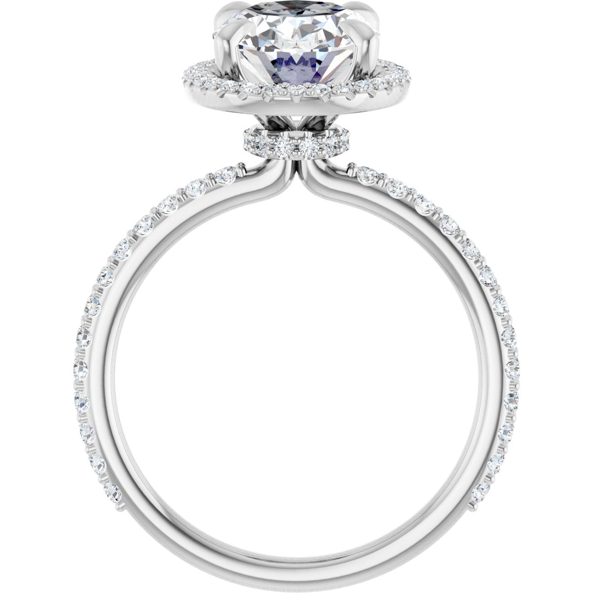 Halo-Style Engagement Ring 123310