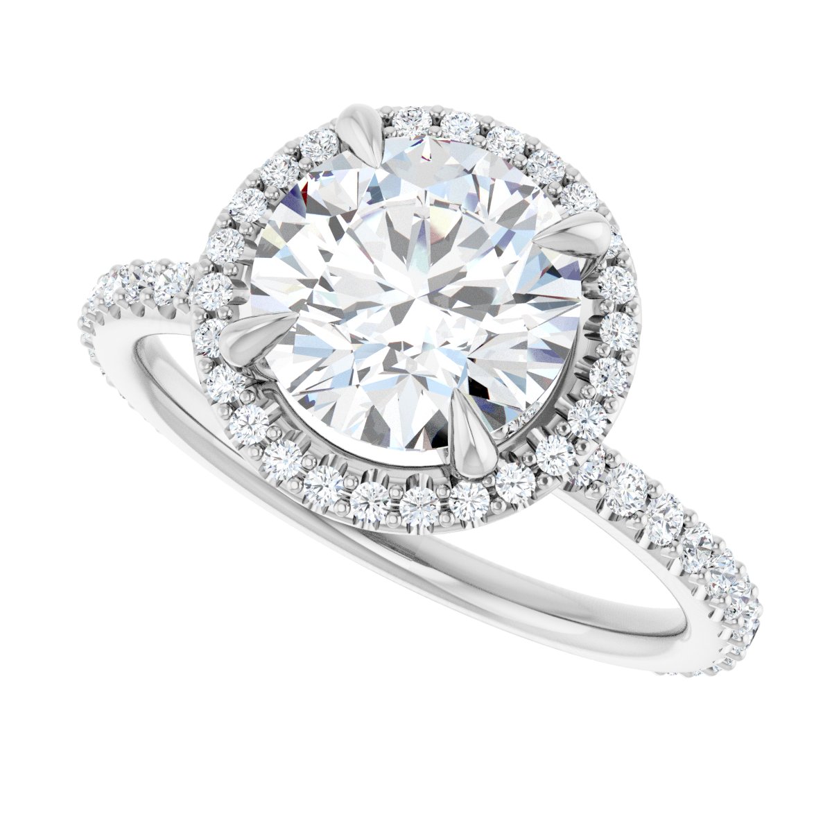 Halo-Style Engagement Ring 123310