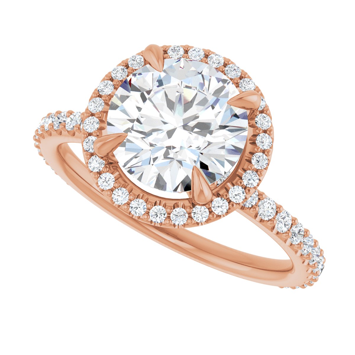 Halo-Style Engagement Ring 123310