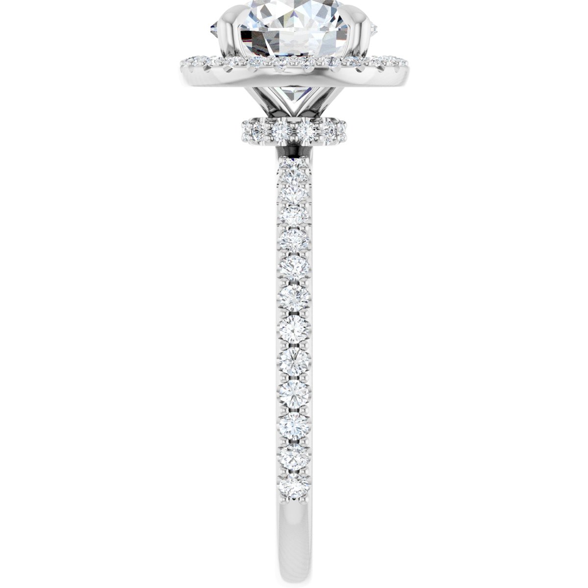 Halo-Style Engagement Ring 123310