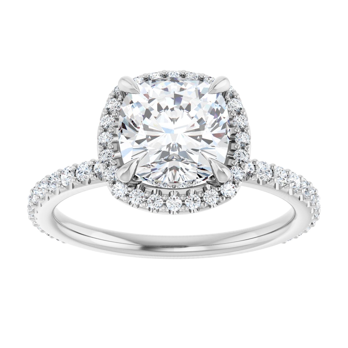 Halo-Style Engagement Ring 123310