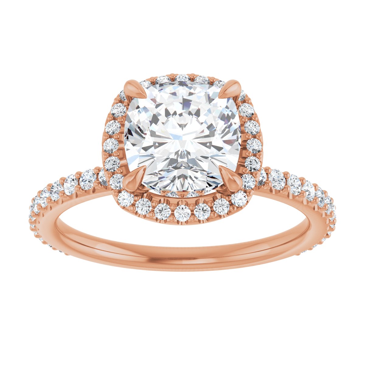 Halo-Style Engagement Ring 123310