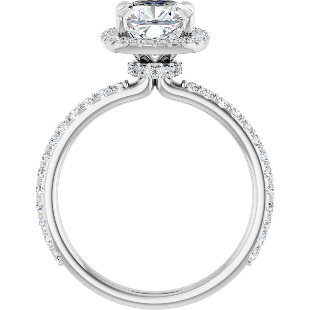 Halo-Style Engagement Ring 123310