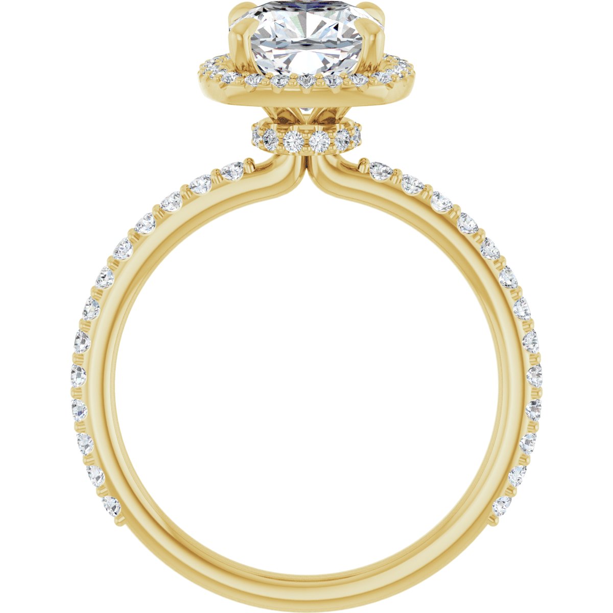 Halo-Style Engagement Ring 123310