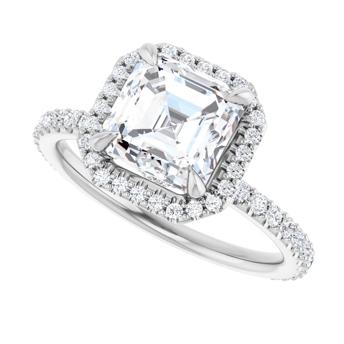 Halo-Style Engagement Ring 123310