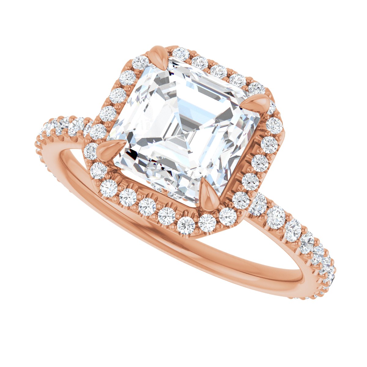 Halo-Style Engagement Ring 123310