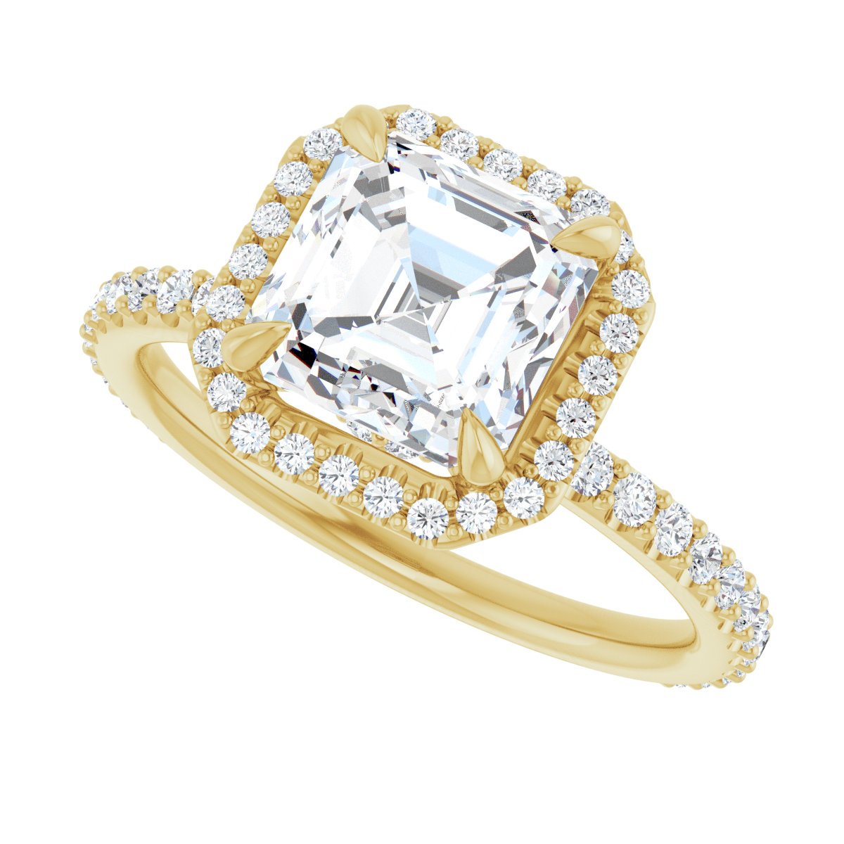 Halo-Style Engagement Ring 123310