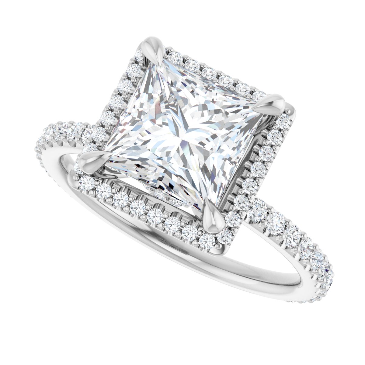 Halo-Style Engagement Ring 123310