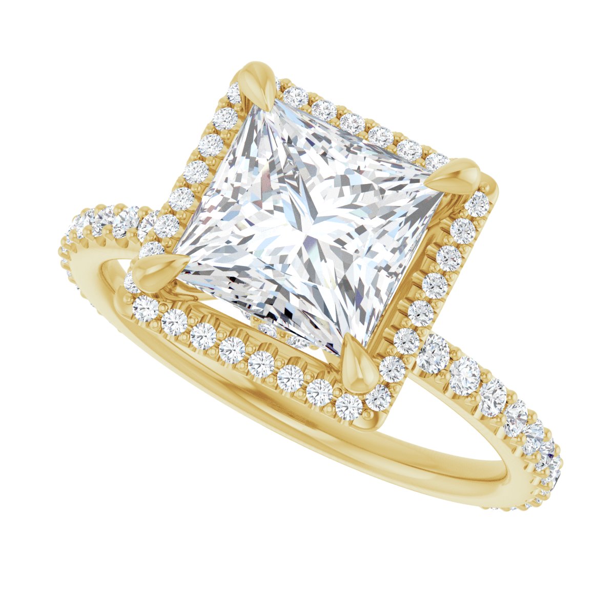 Halo-Style Engagement Ring 123310