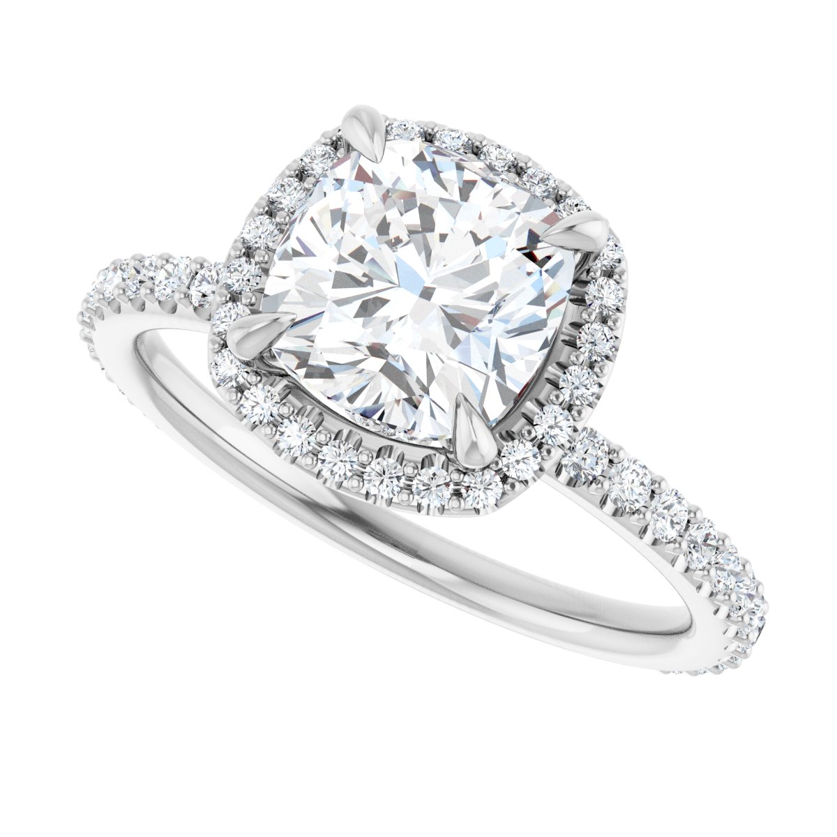 Halo-Style Engagement Ring 123310