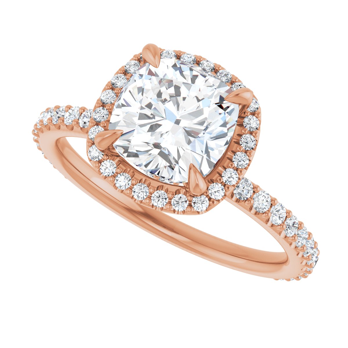 Halo-Style Engagement Ring 123310