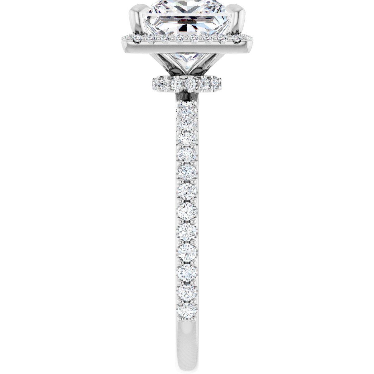 Halo-Style Engagement Ring 123310